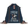 sac a dos bleu coton recycle avec pochette idee cadeau originale pour collegue ami prof ou membre de la famille cadeau mixte noel anniversaire secret santa ou depart au travail sac leger pratique et ecologique design breton moderne
