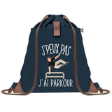 sac a dos bleu coton recycle avec pochette idee cadeau originale pour collegue ami prof ou membre de la famille cadeau mixte noel anniversaire secret santa ou depart au travail sac leger pratique et ecologique design breton moderne