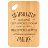 Planche bambou gravée personnalisée homme idée cadeau Fête des Pères apéro 30×20 prénom cuisine plateau fromage anniversaire noel papa papi 
