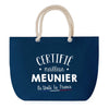 Sac de plage Bleu anse corde Certifié meilleur Meunier