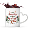 Mug personnalisé, idée cadeau pour maman, femme collègue saint valentin Noël, anniversaire, fête des mères Secret Santa