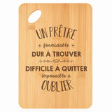 Planche bambou gravée personnalisée homme idée cadeau Fête des Pères apéro 30×20 prénom cuisine plateau fromage anniversaire noel papa papi 