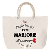 Sac Fête des Mères Mamie Famille Idée Cadeau anniversaire Noël Travail Boulot Métier Départ Retraite Collègue Femme cabas shopping plage
