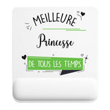 Tapis de souris ergonomique avec repose-poignet, accessoire bureau pour femme et homme, fête des pères, cadeau pas cher, idée cadeau fête des mères, secret santa, départ à la retraite, télétravail et gaming