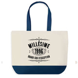 Sac de shopping bleu Millésime 1996