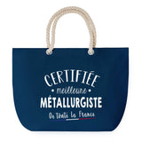 Sac de plage Bleu anse corde Certifiée meilleure Métallurgiste