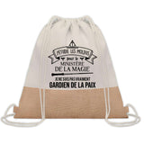 Sac Fête des Pères Papi Papa Cadeau anniversaire Noël Travail Boulot Métier Départ Retraite Collègue Homme cabas shopping plage