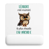 Tapis de souris ergonomique avec repose-poignet, accessoire bureau pour femme et homme, fête des pères, cadeau pas cher, idée cadeau fête des mères, secret santa, départ à la retraite, télétravail et gaming