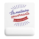 Tapis de souris ergonomique avec repose-poignet, accessoire bureau pour femme et homme, fête des pères, cadeau pas cher, idée cadeau fête des mères, secret santa, départ à la retraite, télétravail et gaming