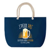 Sac de plage Bleu anse corde J'peux Pas Petite Bière