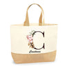Sac Jute Fête des Mères Fêtes des Pères Mamie Papi Famille Idée Cadeau anniversaire Noël Travail Boulot Métier Départ Retraite Collègue Femme Homme