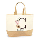 Sac Jute Fête des Mères Fêtes des Pères Mamie Papi Famille Idée Cadeau anniversaire Noël Travail Boulot Métier Départ Retraite Collègue Femme Homme