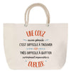 Sac Fête des Mères Mamie Famille Idée Cadeau anniversaire Noël Travail Boulot Métier Départ Retraite Collègue Femme cabas shopping plage