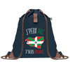 sac a dos bleu coton recycle avec pochette idee cadeau originale pour collegue ami prof ou membre de la famille cadeau mixte noel anniversaire secret santa ou depart au travail sac leger pratique et ecologique design breton moderne