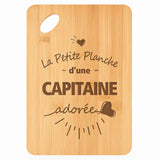 Planche bambou gravée personnalisée femme idée cadeau Fête des Mères apéro 30×20 prénom cuisine plateau fromage anniversaire noel maman mamie
