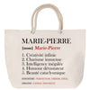 Sac Fête des Mères Mamie Famille Idée Cadeau anniversaire Noël Travail Boulot Métier Départ Retraite Collègue Femme cabas shopping plage