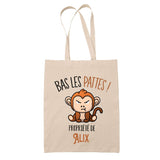 Sac tote bag réutilisable coton shopping Fête des Mères Mamie Famille Idée Cadeau anniversaire Noël Travail Boulot Métier Départ Retraite Collègue Femme