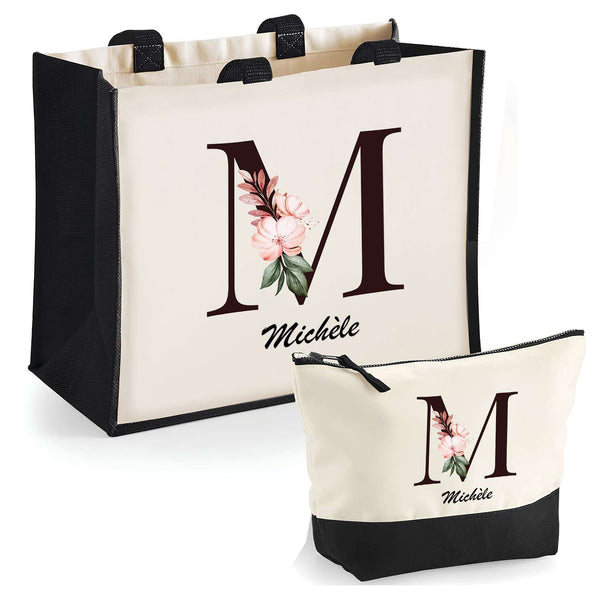 Cabas femme sac plage ou shopping tote bag pochette trousse Idée cadeau original pour anniversaire Noël travail départ retraite collègue famille fete des mères maman mamie