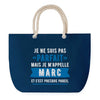 Sac de plage Bleu anse corde Marc Parfait