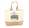 Sac Jute Fête des Mères Fêtes des Pères Mamie Papi Famille Idée Cadeau anniversaire Noël Travail Boulot Métier Départ Retraite Collègue Femme Homme