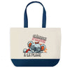 Sac de shopping bleu Clémence Koala à la Plage
