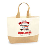 Sac Jute Fête des Mères Fêtes des Pères Mamie Papi Famille Idée Cadeau anniversaire Noël Travail Boulot Métier Départ Retraite Collègue Femme Homme