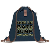 sac a dos bleu coton recycle avec pochette idee cadeau originale pour collegue ami prof ou membre de la famille cadeau mixte noel anniversaire secret santa ou depart au travail sac leger pratique et ecologique design breton moderne