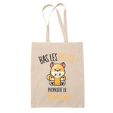 Sac tote bag réutilisable coton shopping Fête des Mères Mamie Famille Idée Cadeau anniversaire Noël Travail Boulot Métier Départ Retraite Collègue Femme