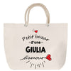 Sac Fête des Mères Mamie Famille Idée Cadeau anniversaire Noël Travail Boulot Métier Départ Retraite Collègue Femme cabas shopping plage
