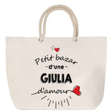 Sac Fête des Mères Mamie Famille Idée Cadeau anniversaire Noël Travail Boulot Métier Départ Retraite Collègue Femme cabas shopping plage