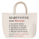 Sac Fête des Mères Mamie Famille Idée Cadeau anniversaire Noël Travail Boulot Métier Départ Retraite Collègue Femme cabas shopping plage