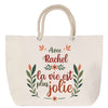 Sac Fête des Mères Mamie Famille Idée Cadeau anniversaire Noël Travail Boulot Métier Départ Retraite Collègue Femme cabas shopping plage