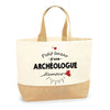 Sac Jute Fête des Mères Fêtes des Pères Mamie Papi Famille Idée Cadeau anniversaire Noël Travail Boulot Métier Départ Retraite Collègue Femme Homme