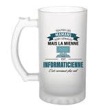 Chope de bière personnalisé, idée cadeau pour maman, femme ou collègue. Parfait pour Noël, anniversaire, fête des mères ou Secret Santa.