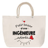 Sac Fête des Mères Mamie Famille Idée Cadeau anniversaire Noël Travail Boulot Métier Départ Retraite Collègue Femme cabas shopping plage