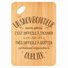 Planche bambou gravée personnalisée homme idée cadeau Fête des Pères apéro 30×20 prénom cuisine plateau fromage anniversaire noel papa papi 