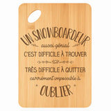 Planche bambou gravée personnalisée homme idée cadeau Fête des Pères apéro 30×20 prénom cuisine plateau fromage anniversaire noel papa papi 