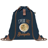 sac a dos bleu coton recycle avec pochette idee cadeau originale pour collegue ami prof ou membre de la famille cadeau mixte noel anniversaire secret santa ou depart au travail sac leger pratique et ecologique design breton moderne