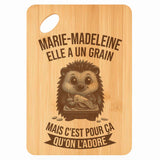 Planche bambou gravée personnalisée femme idée cadeau Fête des Mères apéro 30×20 prénom cuisine plateau fromage anniversaire noel maman mamie