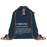 sac a dos femme bleu coton recycle avec pochette cadeau original pour collegue amie prof ou soeur idee cadeau femme noel anniversaire secret santa ou depart a la retraite sac pratique chic et ecoresponsable design breton elegant