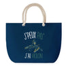Sac de plage Bleu anse corde J'peux Pas Violon Femme