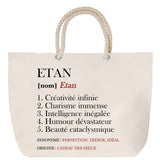 Sac Fête des Mères Mamie Famille Idée Cadeau anniversaire Noël Travail Boulot Métier Départ Retraite Collègue Femme cabas shopping plage