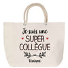 Sac Fête des Mères Mamie Famille Idée Cadeau anniversaire Noël Travail Boulot Métier Départ Retraite Collègue Femme cabas shopping plage