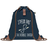 sac a dos bleu coton recycle avec pochette idee cadeau originale pour collegue ami prof ou membre de la famille cadeau mixte noel anniversaire secret santa ou depart au travail sac leger pratique et ecologique design breton moderne