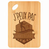 Planche bambou gravée personnalisée femme homme idée cadeau Fête des Mères Fête des Pères apéro papa maman prénom cuisine plateau fromage
