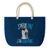 Sac de plage Bleu anse corde J'peux Pas Sculpture