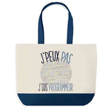 Sac de shopping bleu J'peux pas Programmeur Programming Programmer