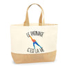 Sac Jute Fête des Mères Fêtes des Pères Mamie Papi Famille Idée Cadeau anniversaire Noël Travail Boulot Métier Départ Retraite Collègue Femme Homme