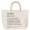 Sac Fête des Mères Mamie Famille Idée Cadeau anniversaire Noël Travail Boulot Métier Départ Retraite Collègue Femme cabas shopping plage