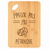 Planche bambou gravée personnalisée femme homme idée cadeau Fête des Mères Fête des Pères apéro papa maman prénom cuisine plateau fromage